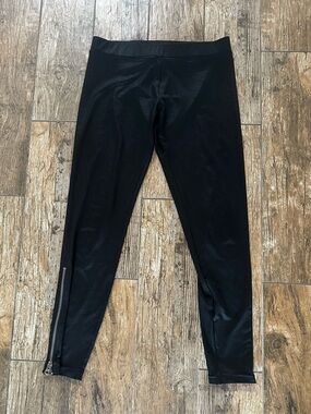 Armani Exchange Faux Leather Leggins